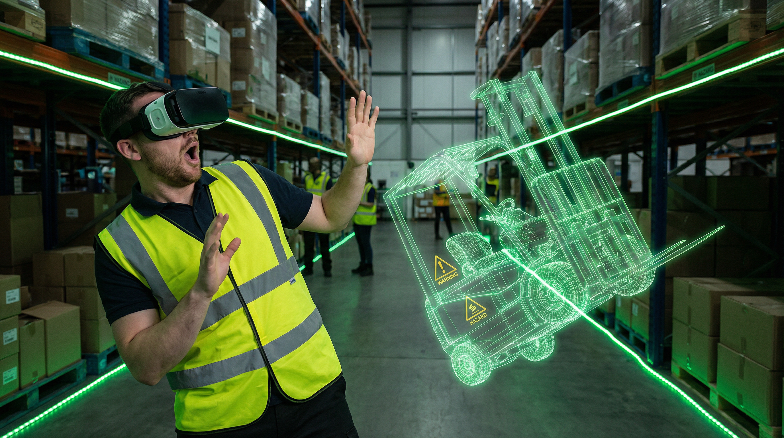 Robot safety VR training image