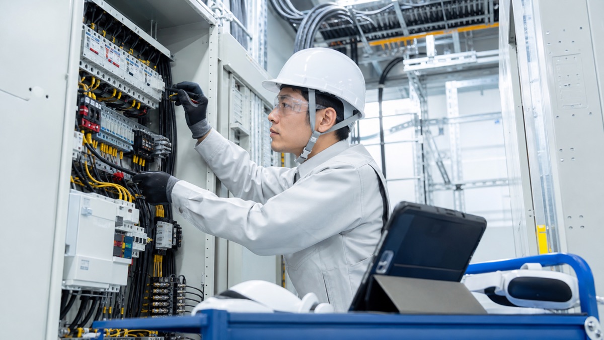 電気工事業向け安全教育VR